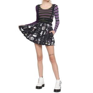 Disney The Nightmare Before Christmas Harness Suspender Skirt in Black - X-Small